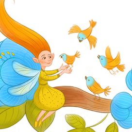 Фея и птицы