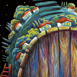 Декорация к спектаклю. фрагмент.