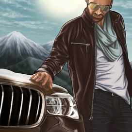 Иллюстрация в стиле ГТА (4)