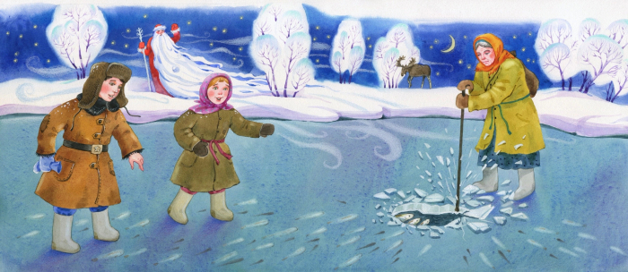 К повести Л.Воронковой "В гостях у бабушки Марфы" 