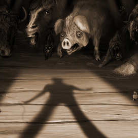 СКОТНЫЙ ДВОР, ДЖОРДЖ ОРУЭЛЛ, George Orwell, Animal farm ©