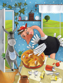 Мафин печёт пирог. Освальд