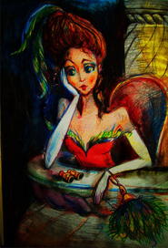 девушка в театре