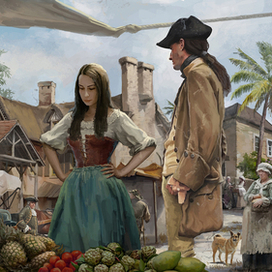 приморский городок.