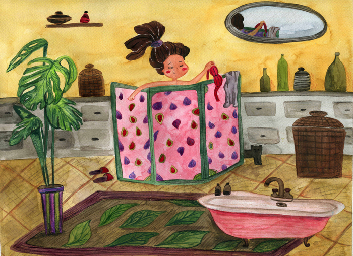 Желтая ванная.