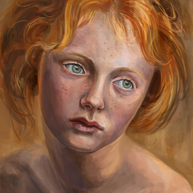 Рыжая девушка