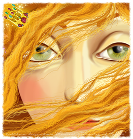 ... в рыжем кучерявом море ...