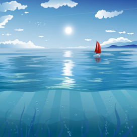 Морской простор