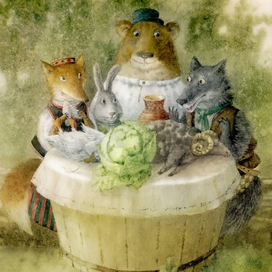  стол у лесе