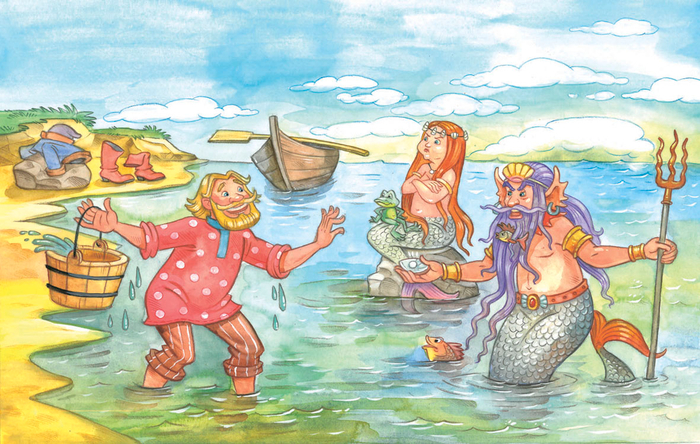 СКАЗКИ ЛЬВА ТОЛСТОГО. Водяной и жемчужина