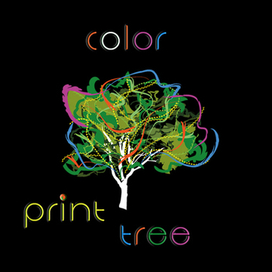 Візитка для типографії "Color print tree".