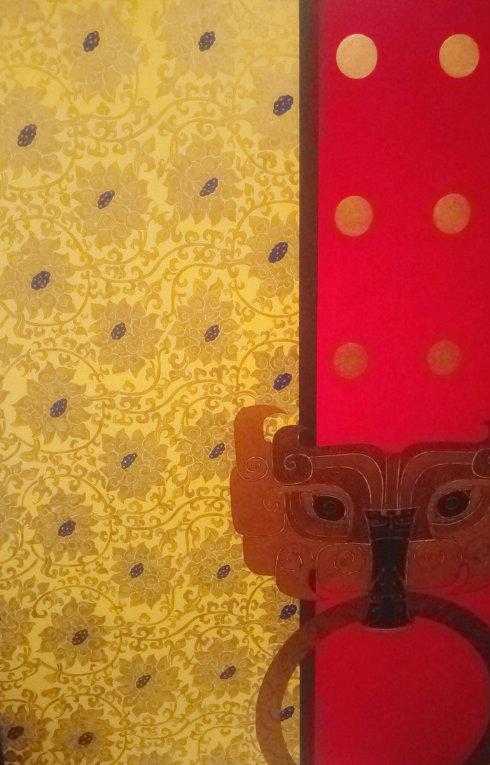 "Сон в Красном тереме"(диптих)-правая половина.