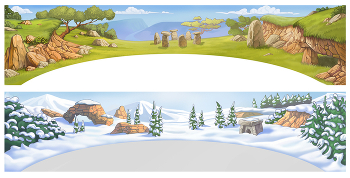 "Шапки" в локацию игры.