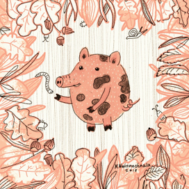 Illustration for the book, search for style.