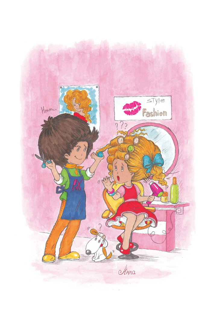 New hairstyle (новая прическа)