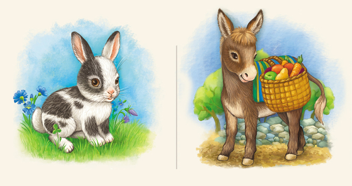 Кролик, ослик