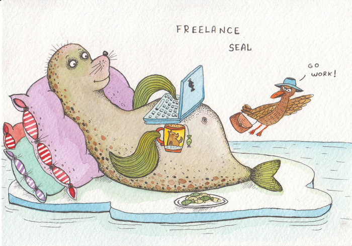 тюлень-фрилансер
