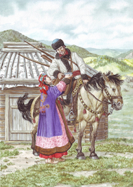 Татары минусинские. Кнопка. Сибирячка.