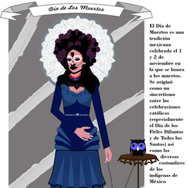 Девушка на праздник в Мексике