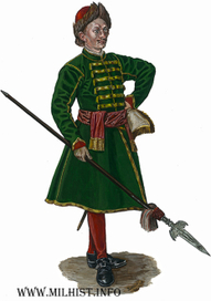 Офицер Лейб-гвардии Преображенского полка 1700г.