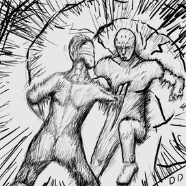 удар об стену