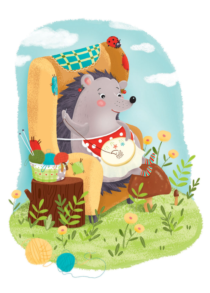 За вышивкой