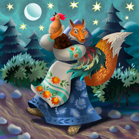 Лиса и петух