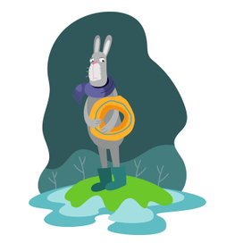 печальный заяц