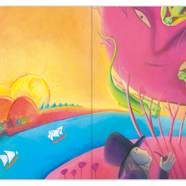 Иллюстрация к сказке Гофмана "Золотой горшок"