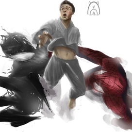 Spider man Fight from animated series 1992 y,