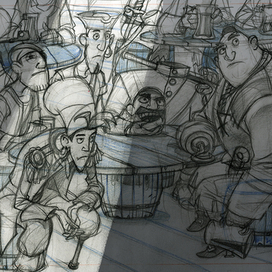 Разработка локации для мультфильма.