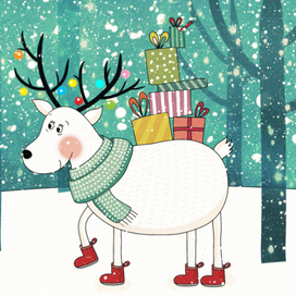 christmas deer