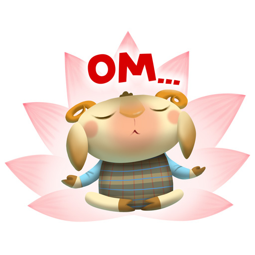 Стикер с овечкой, №1