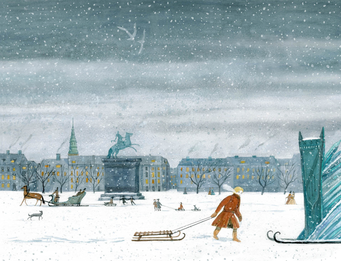 Иллюстрация к сказке Х. К. Андерсена "Снежная королева"