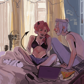 Иллюстрация к персонажам коллеги