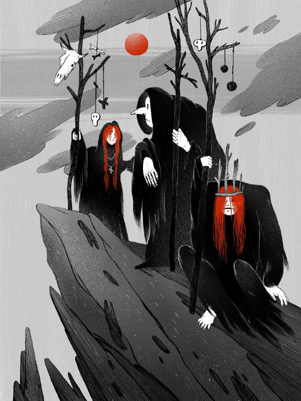 Иллюстрация к "Макбет" Уильям Шекспир