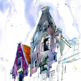 из пленэрной серии "Невыплаканные слёзы Амстердама"