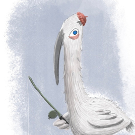 Чайка на рыбалке