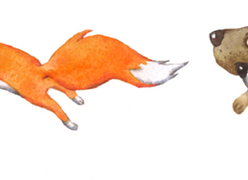 Лиса и собака