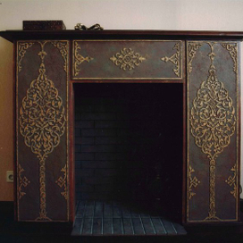 оформление камина 1