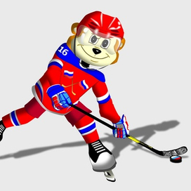 Работа на конкурс талисмана ЧМ по хоккею 2016