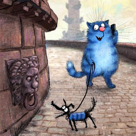 Прогулка (Из серии "Котики в Питере")