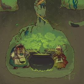 Девочка, наступившая на хлеб