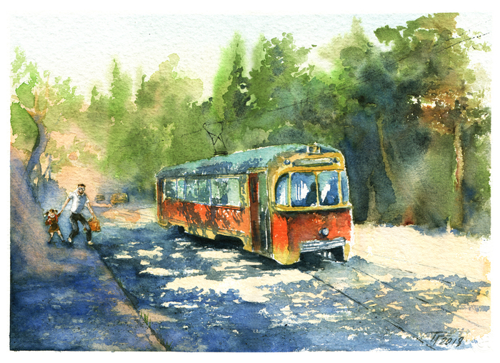 Скорее, трамвай уедет!