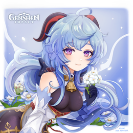 Иллюстрация по игре "Genshin Impact"