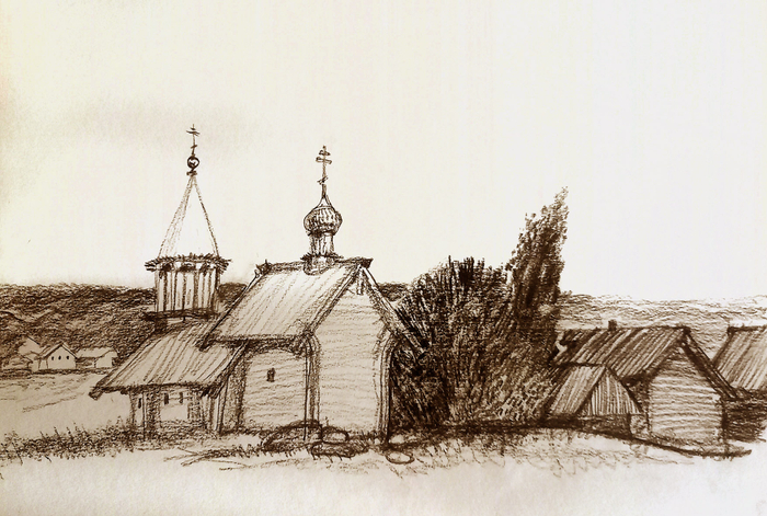о. Кижи. Успенская церковь в селе Васильево