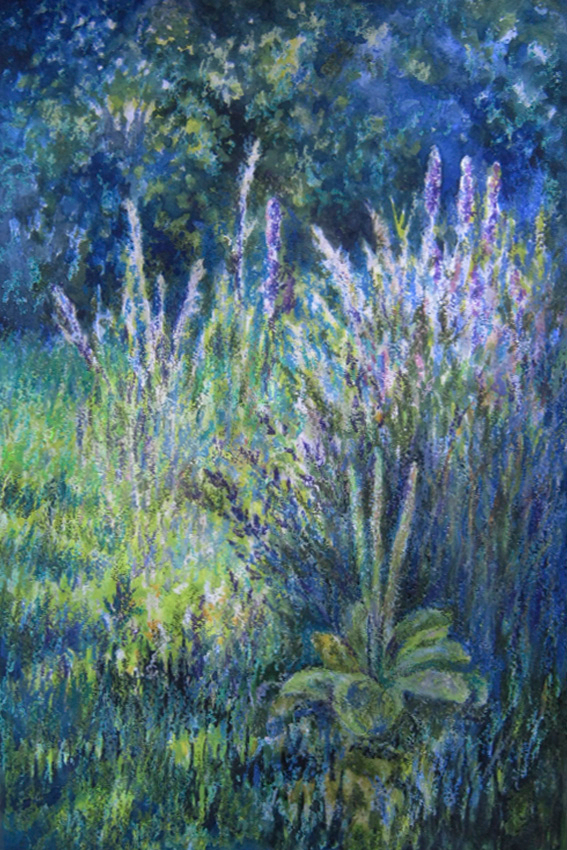 Светятся травы в лунном сиянии