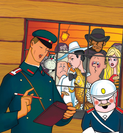 По законам мультипликации. Обложка к диску мультфильмов на криминальную тему "Союзмультфильм" 