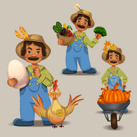 Персонаж -Фермер для магазина фермерских продуктов