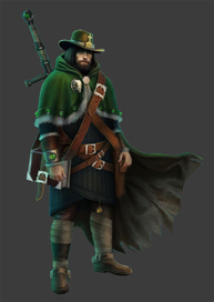 персонаж, по эскизу